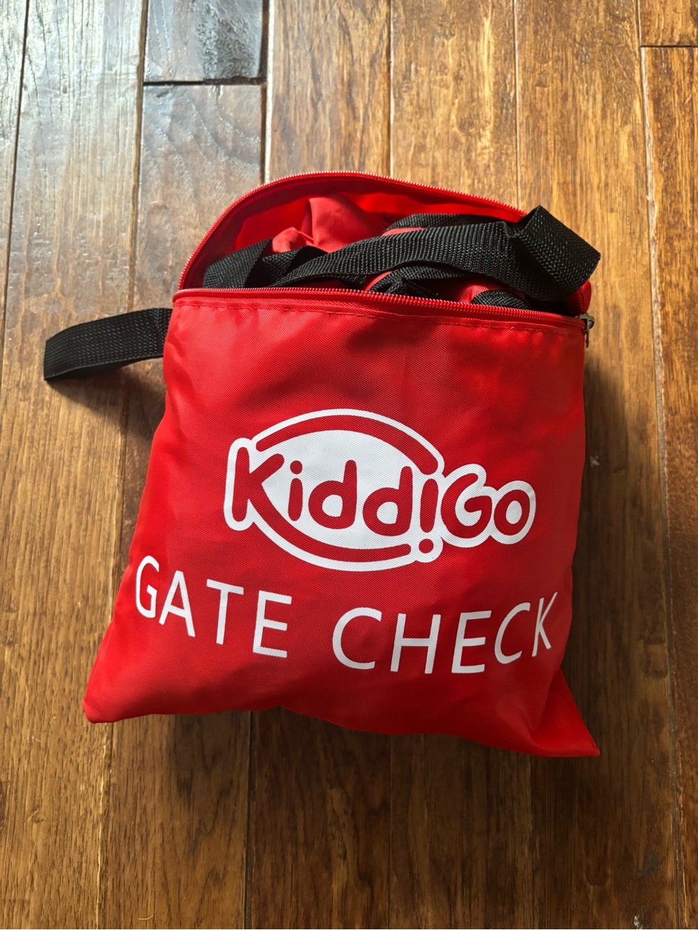 Kidd!Go Car Seat Travel Gate Check Bag Red Backpack 47 x 24 x 15